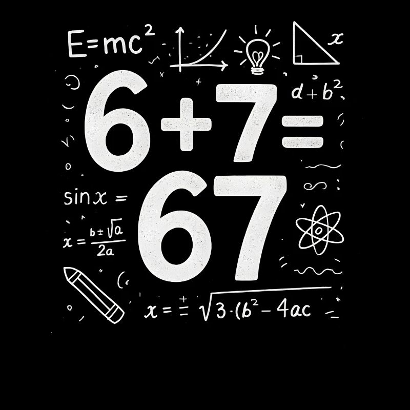 Six Seven 67 Meme 6+7=67 Italian Brainrot Humor