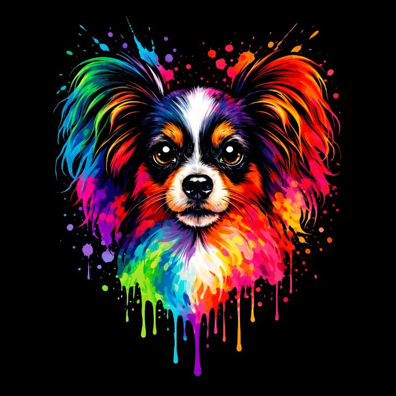 Papillon | Zwergspaniel Pop Art