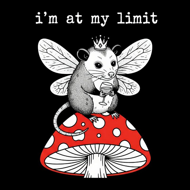 Limited Winged Mouse on Mushroom