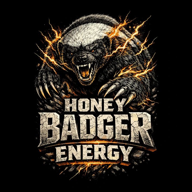 Honigdachs Honey Badger Energy Tier