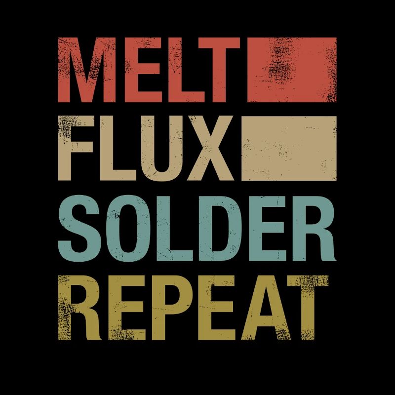 Soldering PCB Melt Flux Solder Electronics Hobby Retro