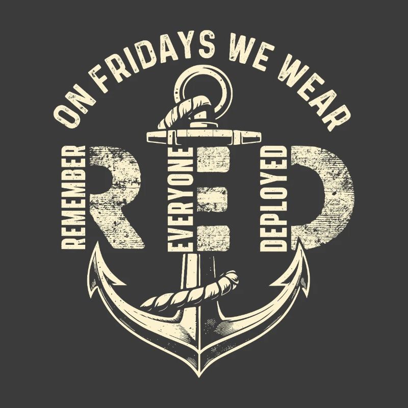 Freitags tragen wir Red Remember Deployed