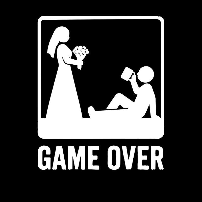 Mariage Game Over – Jeunes mariés drôles