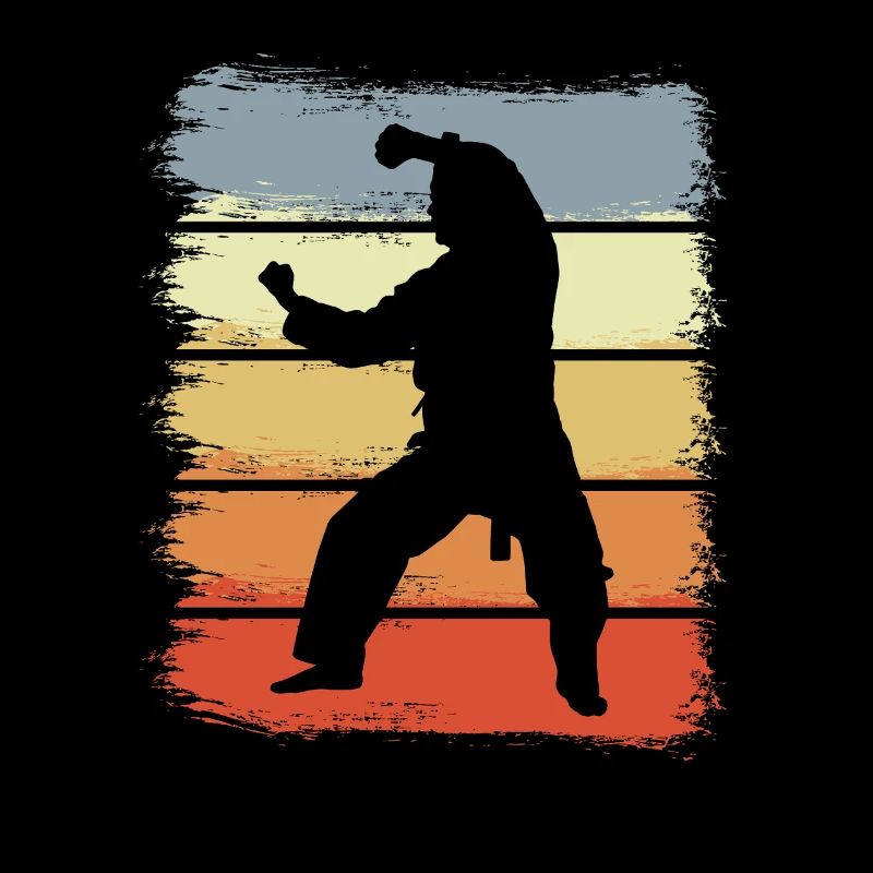 Vintage Karateka Drawing