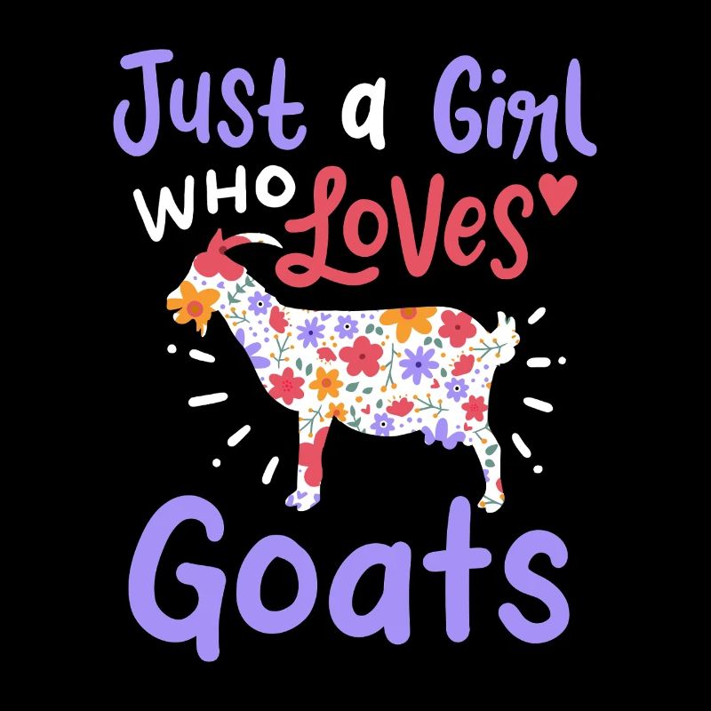 Nur ein Mädchen, das Ziegen liebt