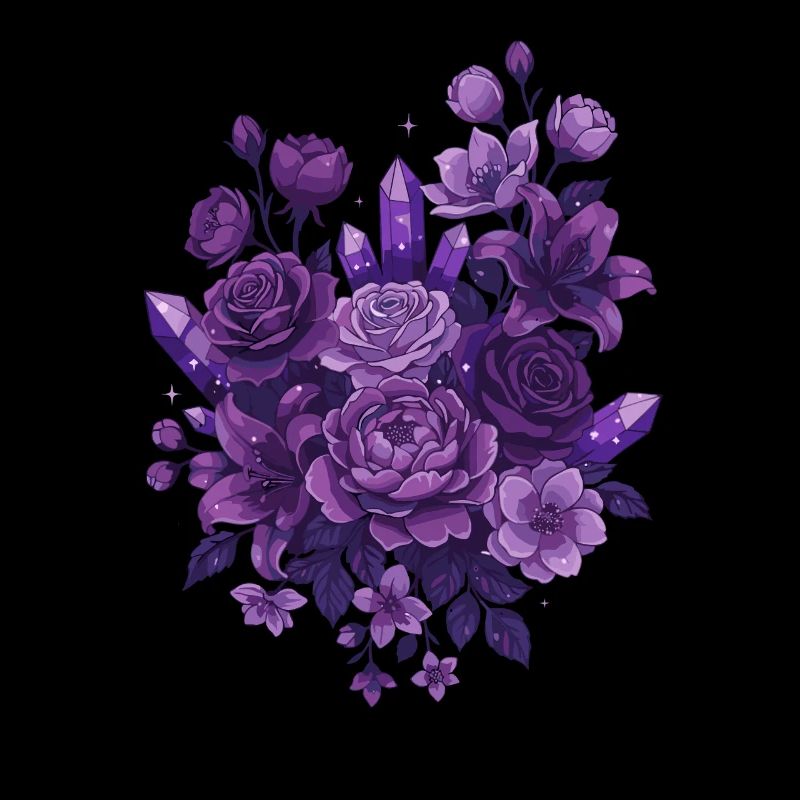 Violet Crystal Bouquet