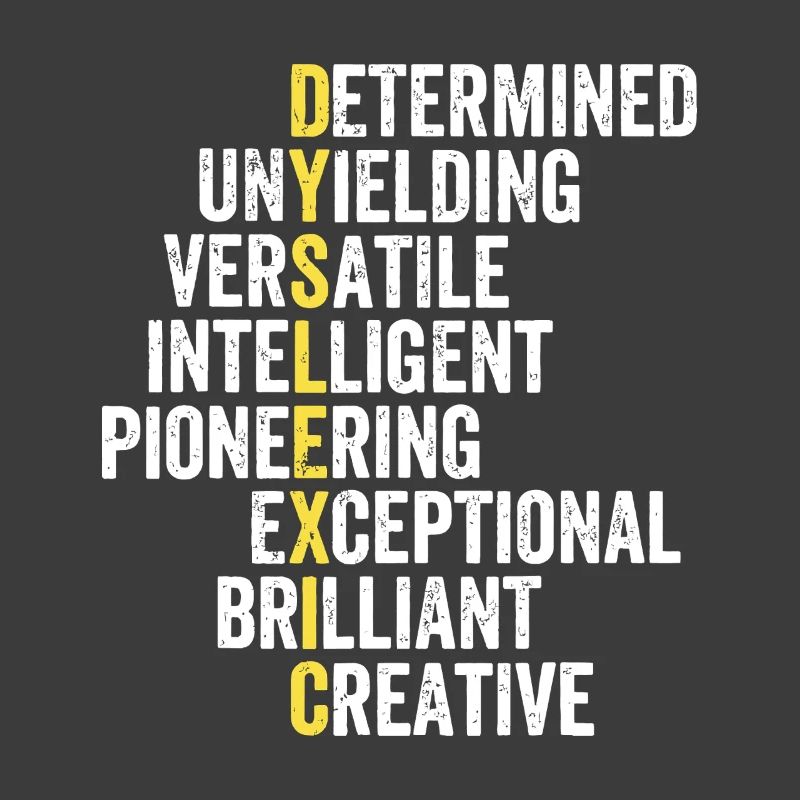 Yellow Accent Adjective Stack