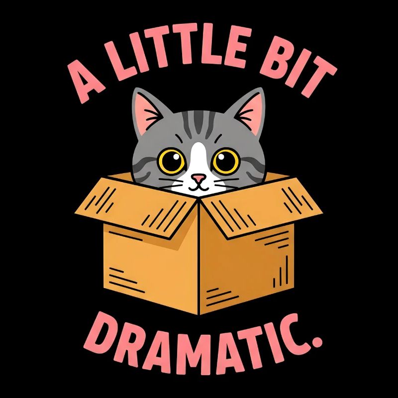Katzenschnurrer in Kartonbox Drama
