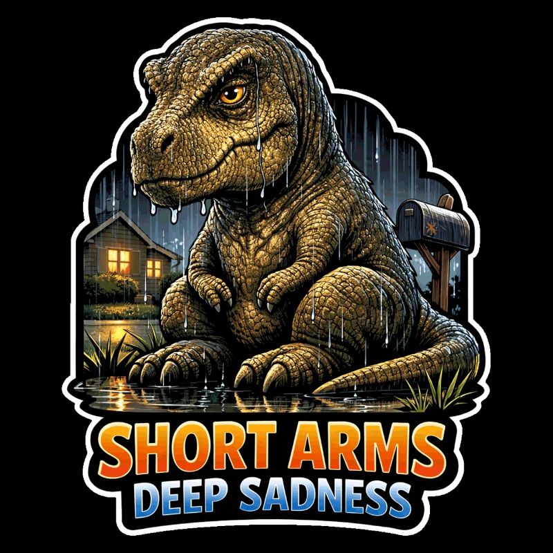 Emo Dinosaur, Sad Dino, Emotional
