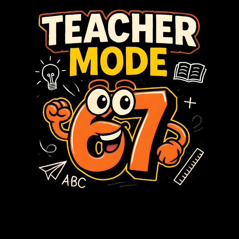 Six Seven 67 Lehrer Mode Schule Humor Lustig Meme