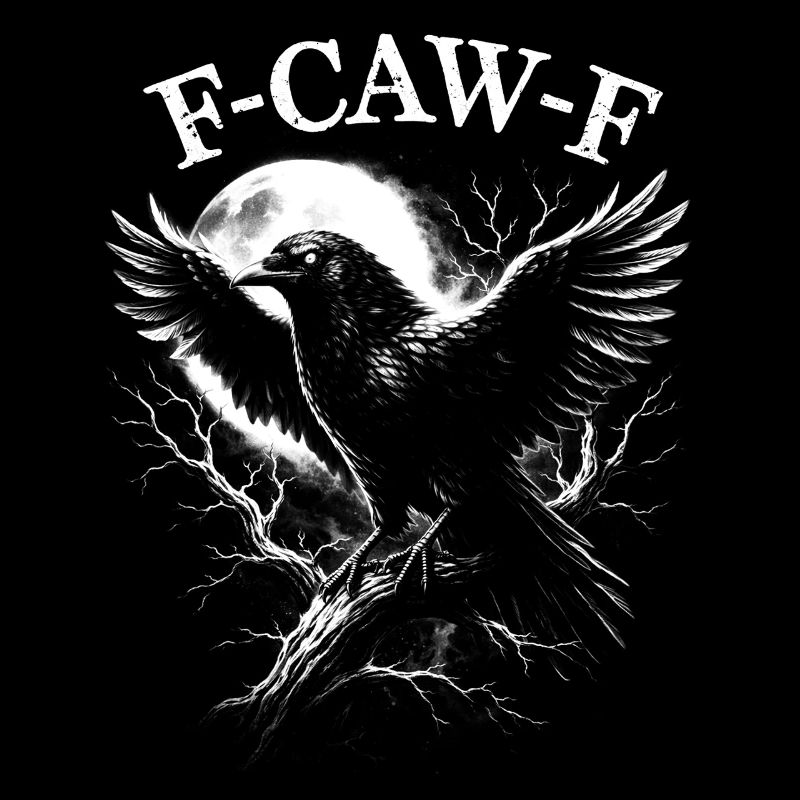 F-Caw-F Crow Raven Dark Gothic Humor Funny Goth