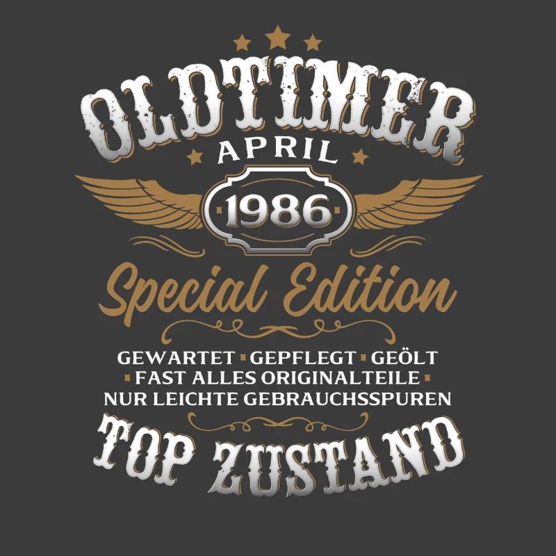 40. Geburtstag Geschenk Mann Oldtimer April 1986