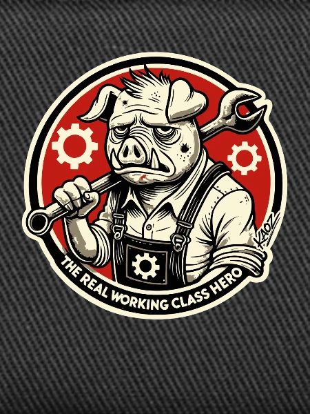 Echtes Heldenschwein der Arbeiterklasse
