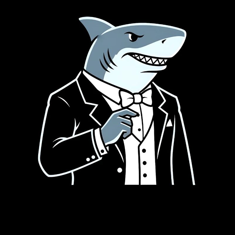 Shark Gentleman in Tuxedo