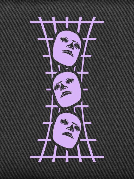 Masks Grid Abstract Art