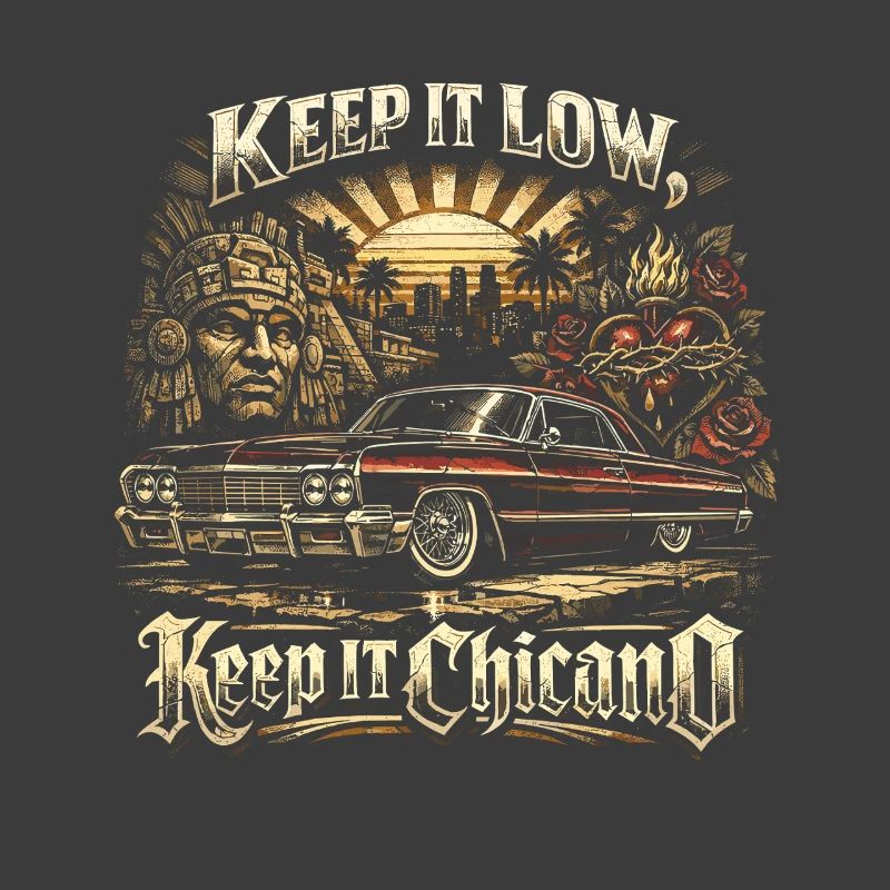 Lowrider Auto Keep It Low Keep It Chicano