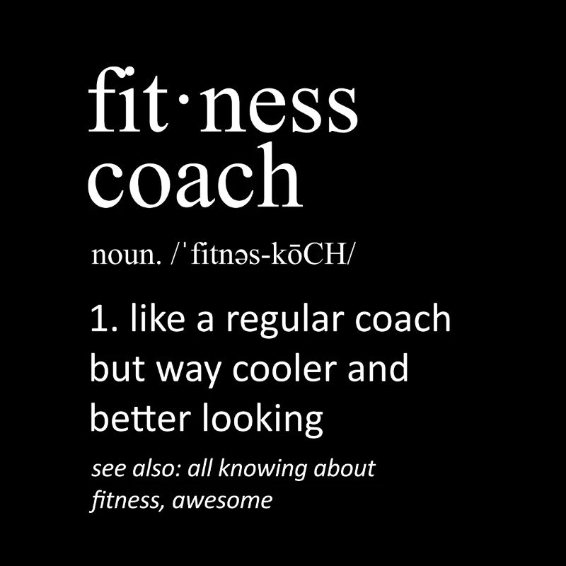Definition des Fitnesstrainers: Lustiger Personal Trainer Gi