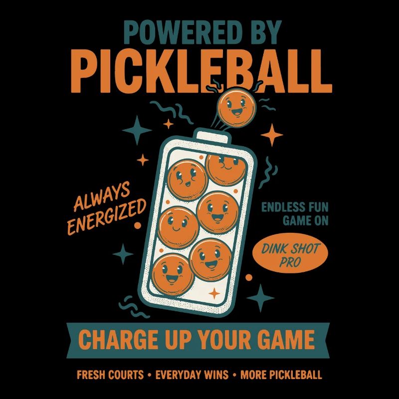 Pickleball Powered By Pickleball Funny Player