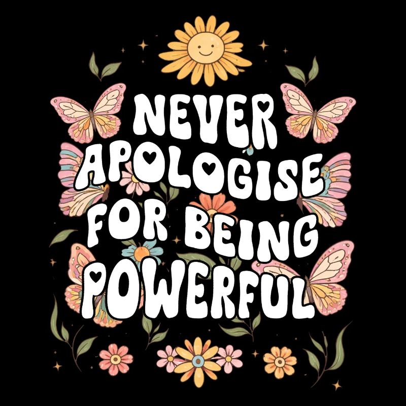 Inspiring butterfly fan graphic