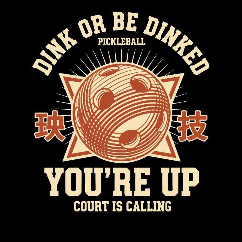 Pickleball, lustiger Gurkenball Dink Or Be Dinked