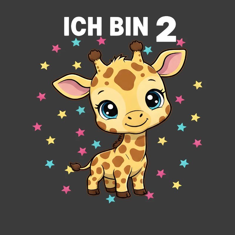 Ich bin 2 - Süßes Giraffe zum 2. Geburtstag