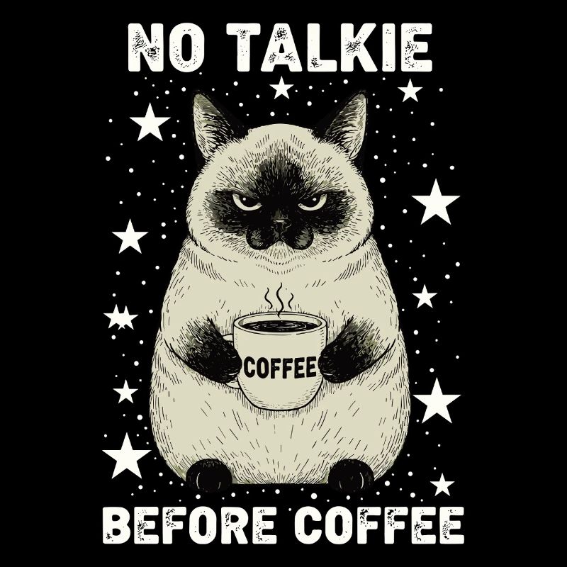 Pas de conversation devant un chat amateur de café