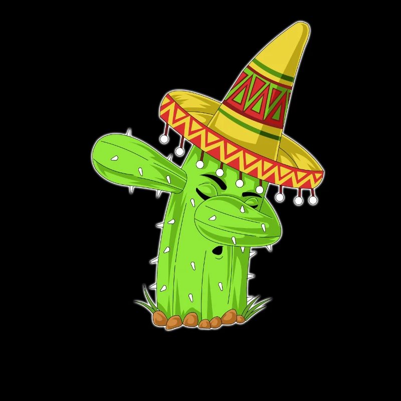 Éponge la chemise mexicaine Cactus