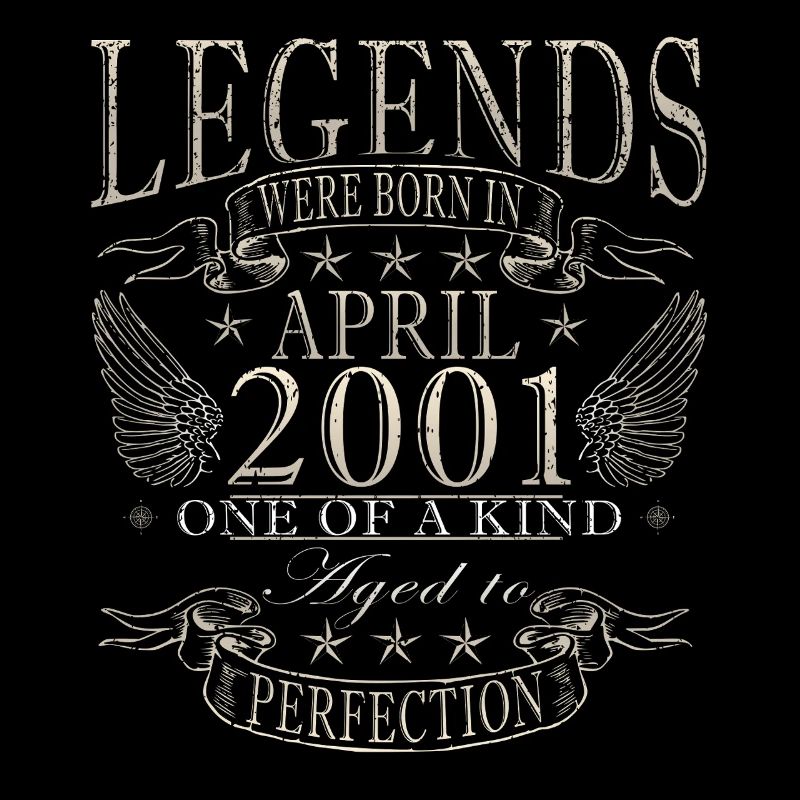 25th Birthday Gift Husband Original April 2001