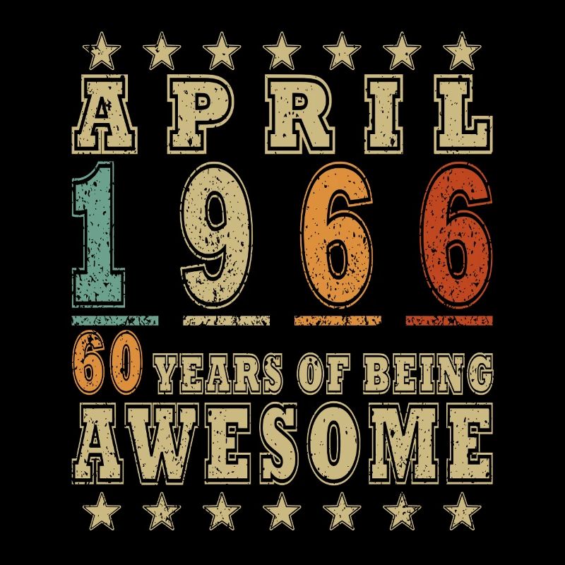 60. Geburtstag Geschenk Mann Oldtimer April 1966