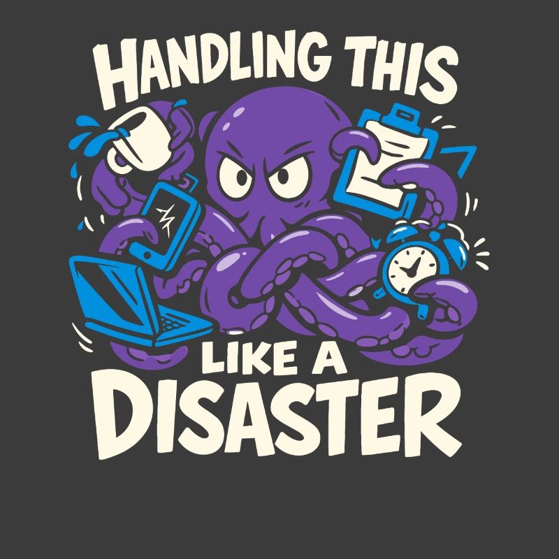 Funny Octopus Overstimulated