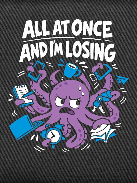 Funny Octopus Overstimulated