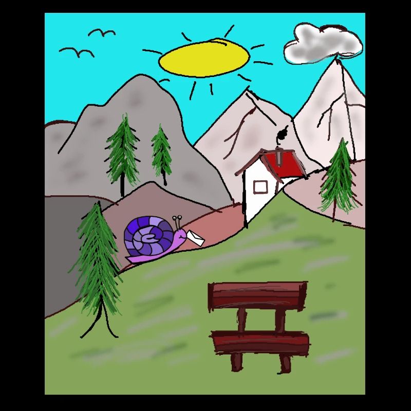 Alps Snails Post Letter Mountains Alm Postman