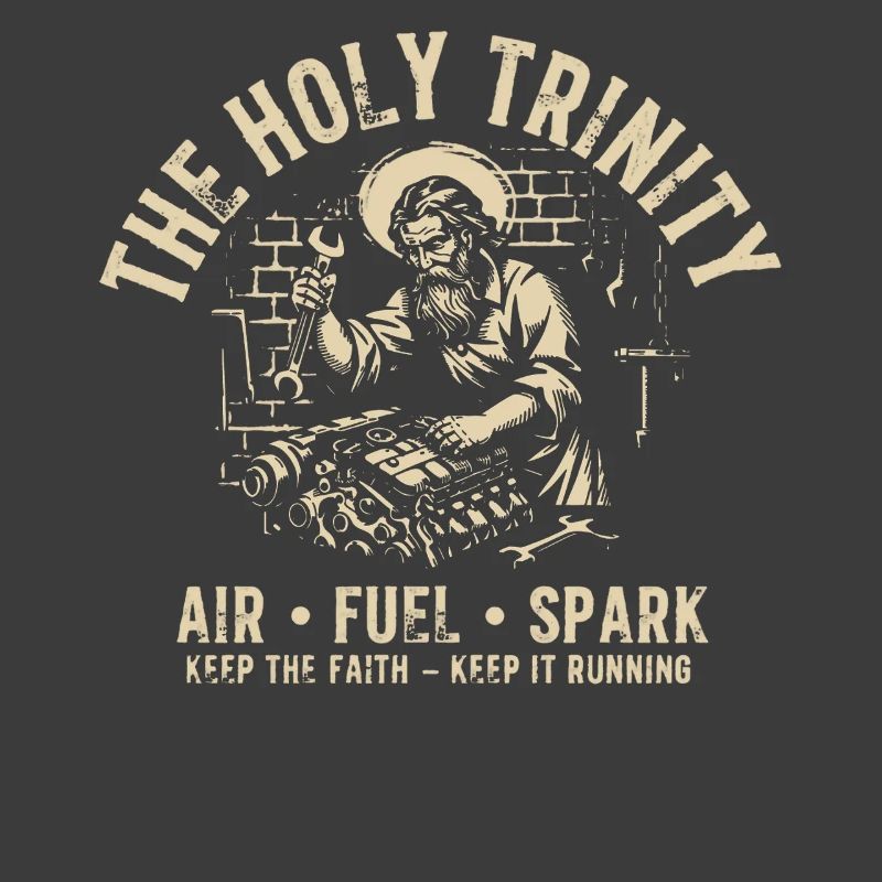 Holy Trinity Engine Tee Air Fuel Spark