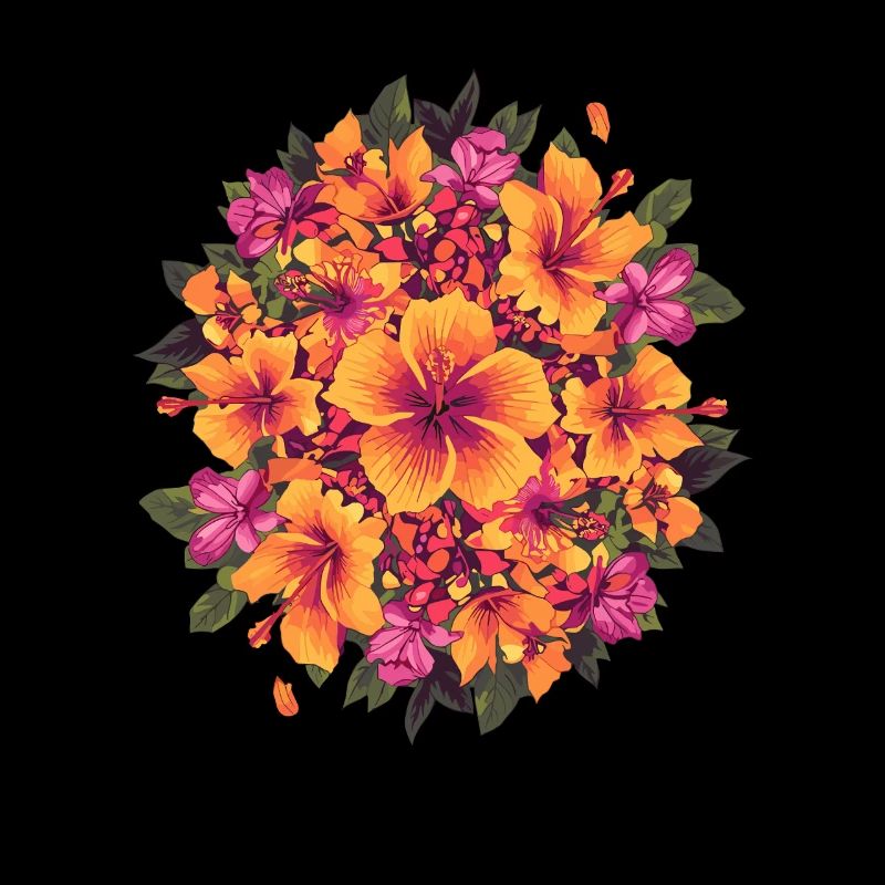 Cercle tropical d’hibiscus