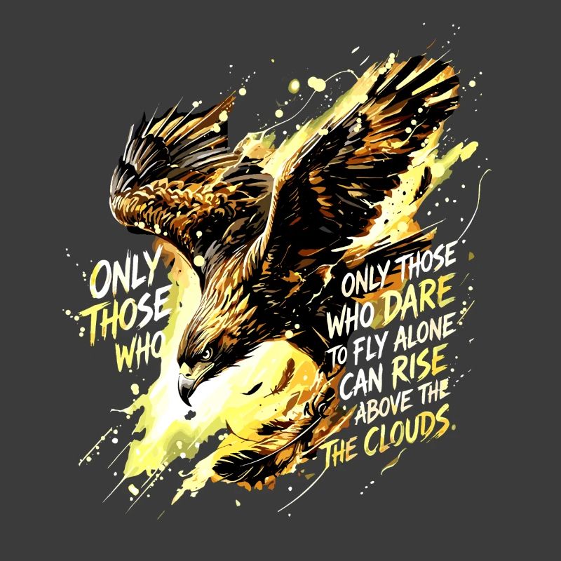 Art de citation de Fly Alone Eagle