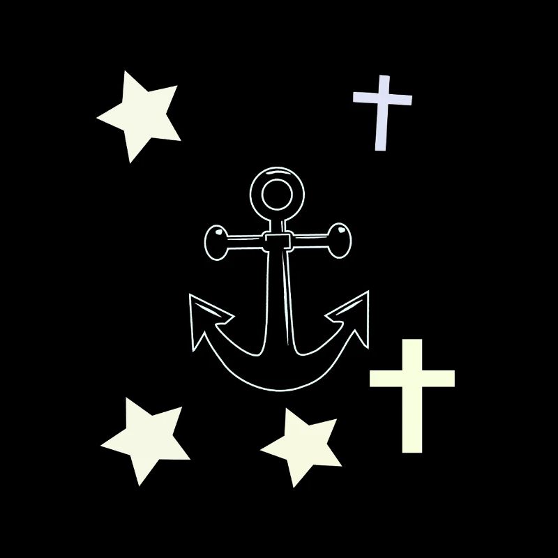 Ancres, étoiles et croix