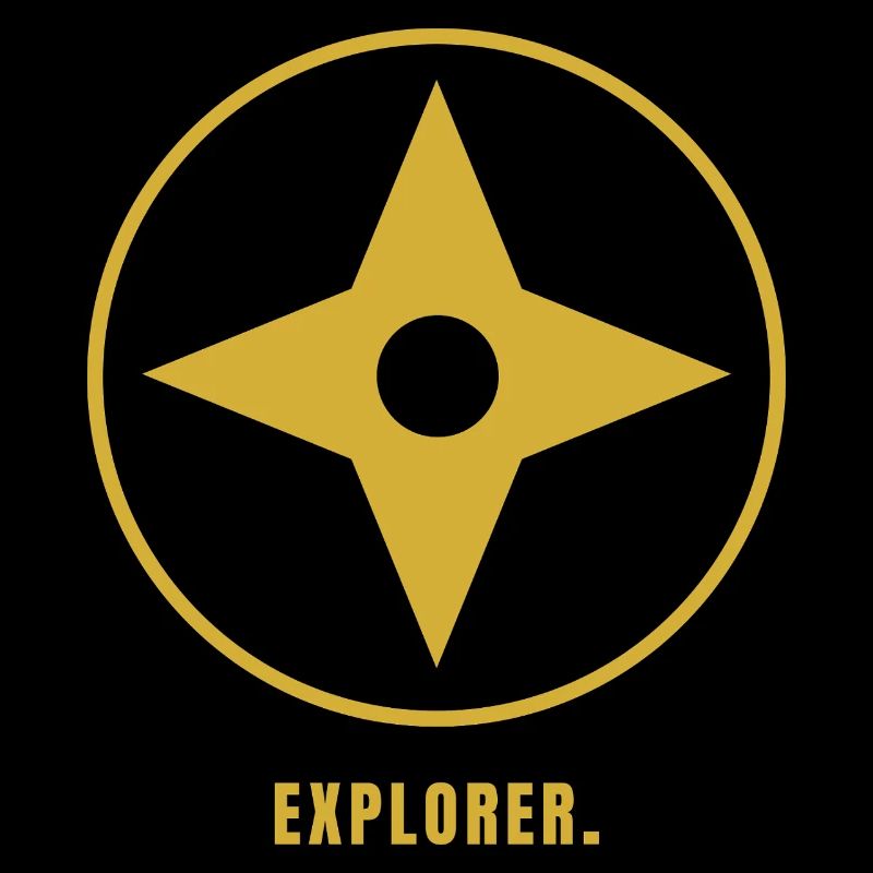 Minimalist Explorer Gold Design