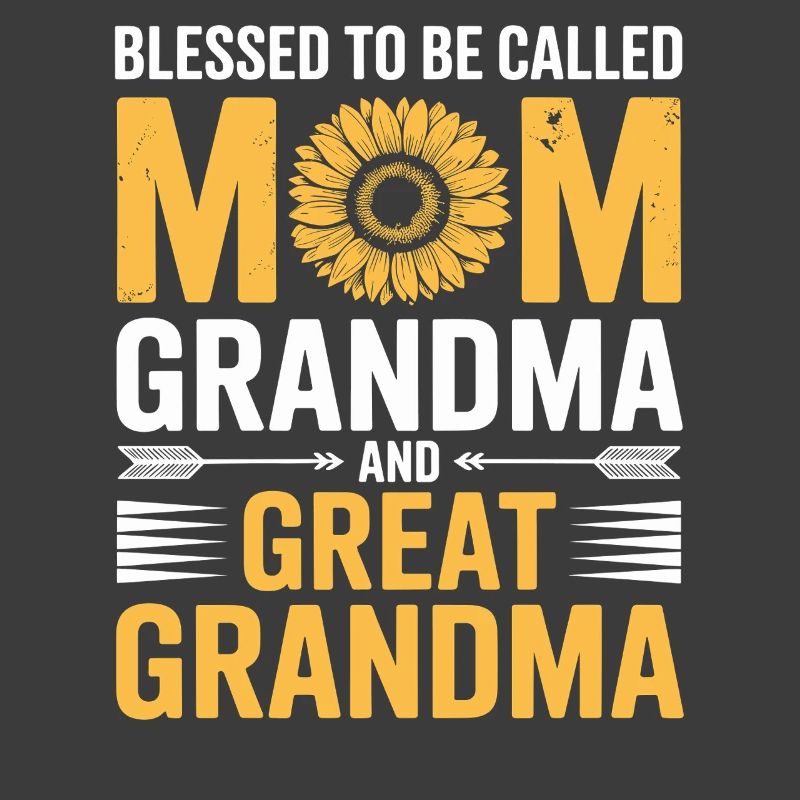 Mama Großmutter Sonnenblumen Design