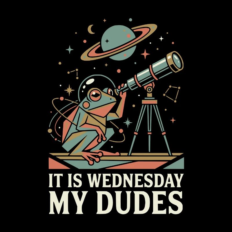 It Is Wednesday My Dudes Space Frog Astronaut Meme
