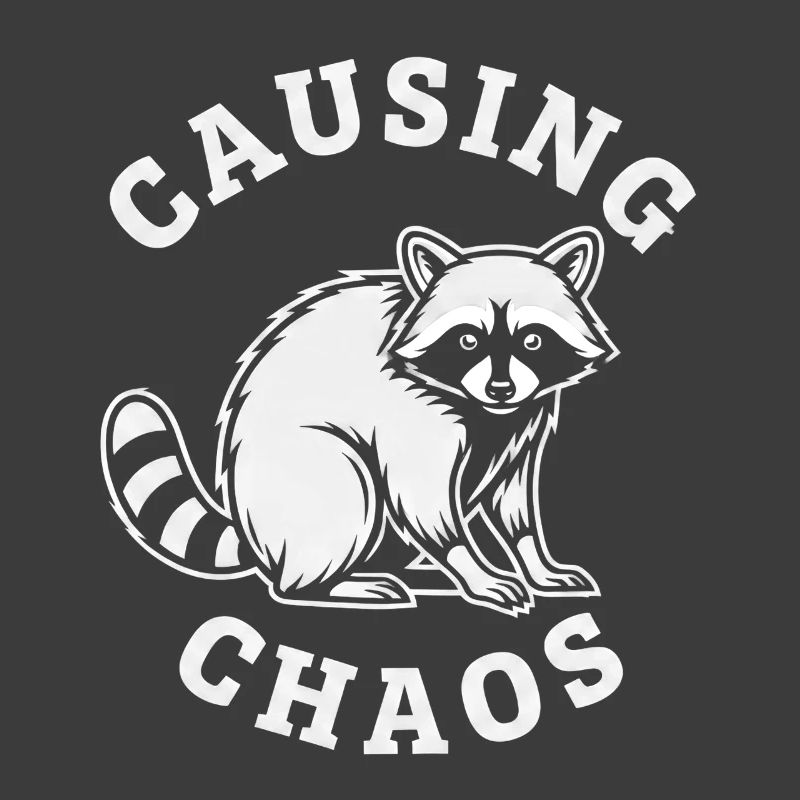 Chaotischer Waschbär Causing Chaos