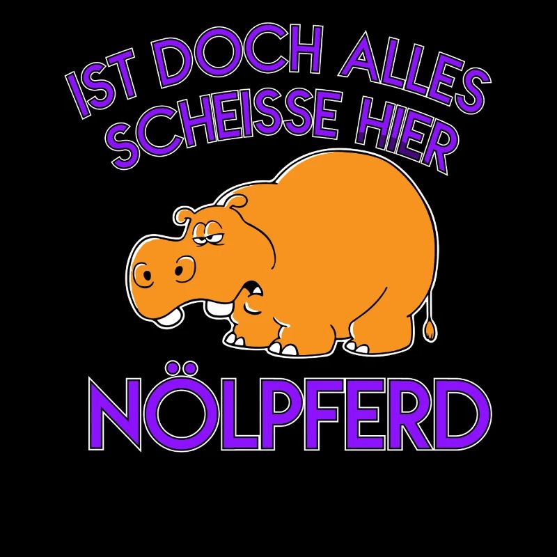 Pessimist Spruch Nörgler Lustiges Nilpferd