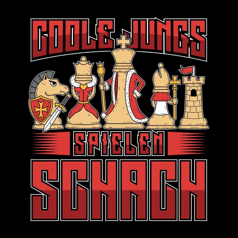 Coole Jungs spielen Schach