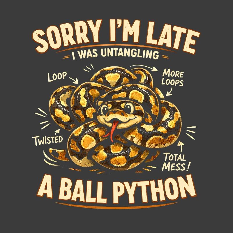 Trop tard à cause du python royé | Humour de serpent