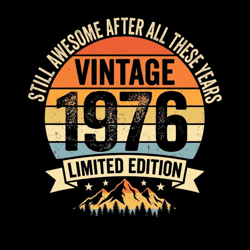 Design rétro vintage de 1976