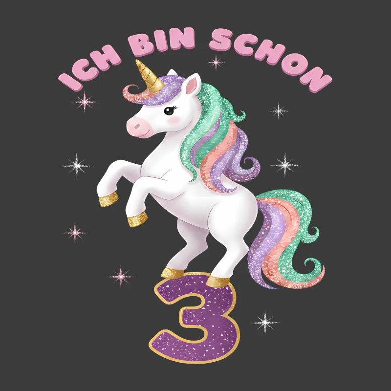 4. Geburtstag Einhorn Mädchen Ich bin schon 4