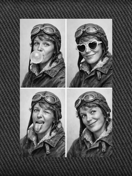 Amelia Earhart Collage