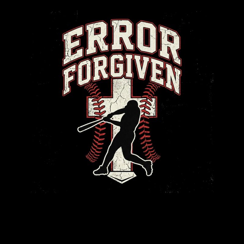 Error Forgiven Christian Baseball Faith Jesus