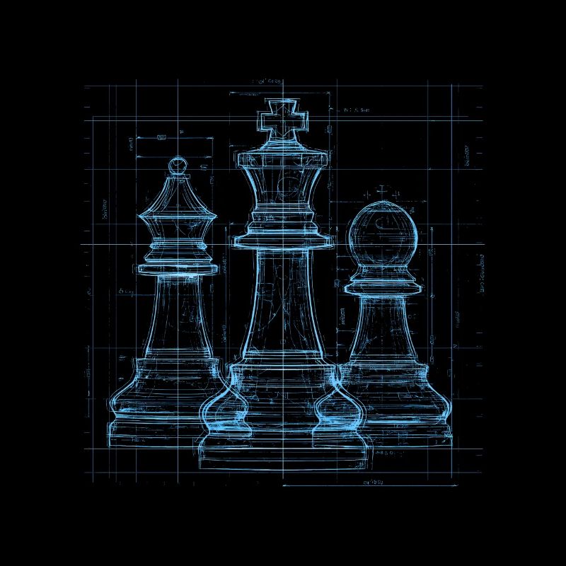 Chess Blueprint for Men Gift