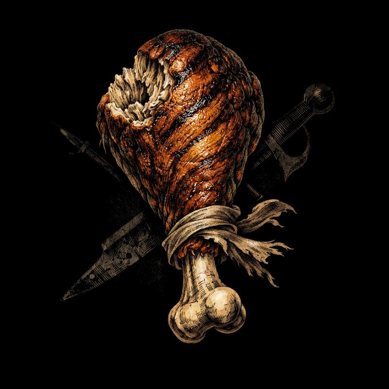 Festival médiéval Jambe de dinde du marché médiéval