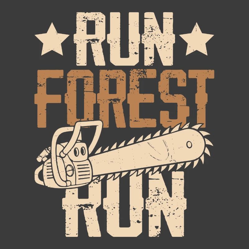 Forest Path Chainsaw Vintage Run Forest Run